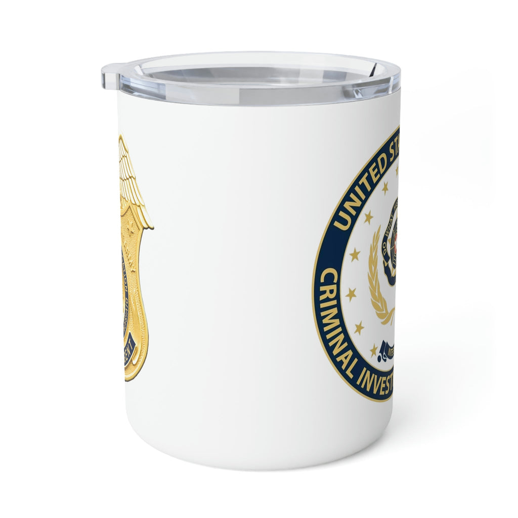 Army CID Badge and Seal - Insulated Coffee Mug, 10oz