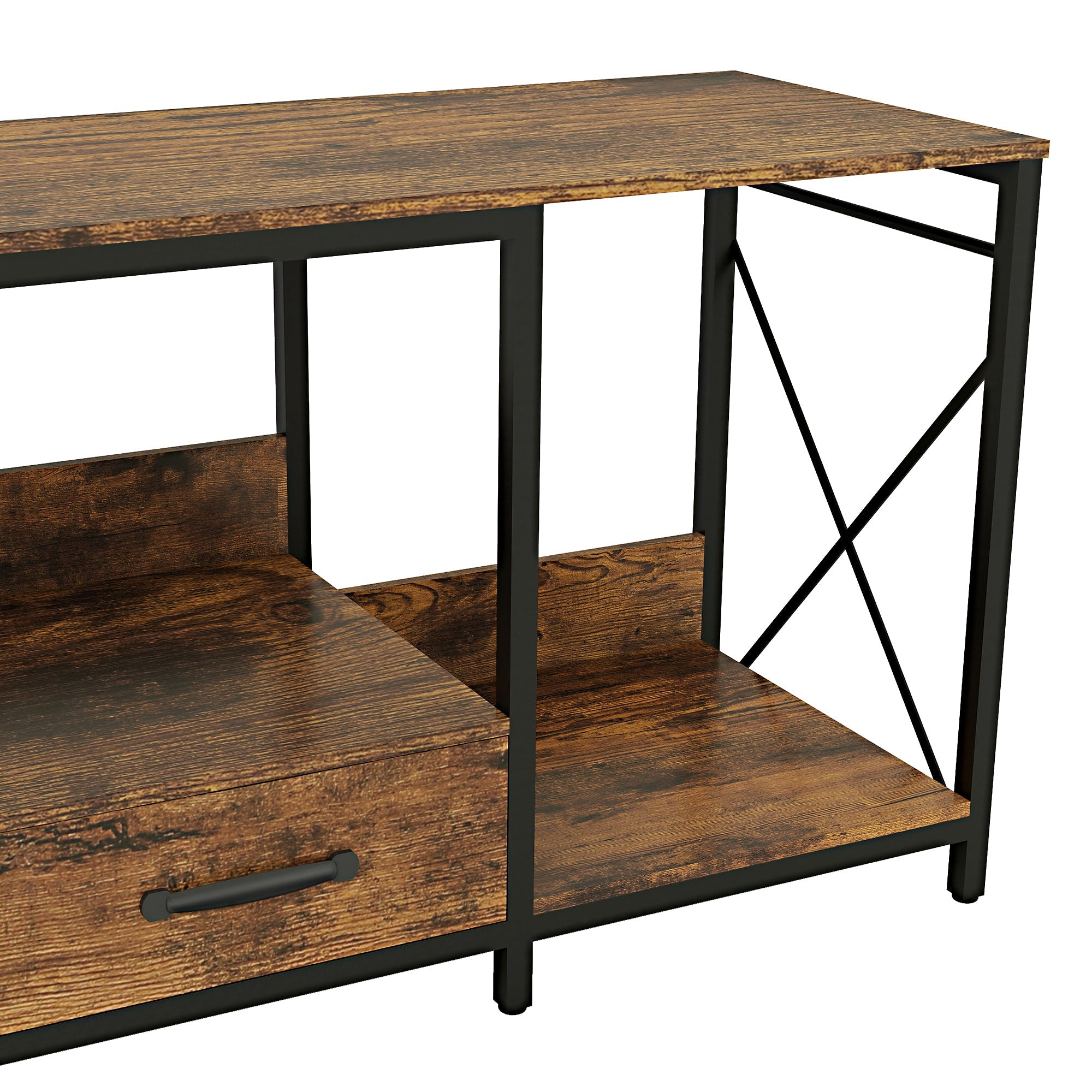 There are installation videos + scene videos .TV Stand with LED Lights Power Outlets  -  TV Stand with Fabric Drawers for 65 70 75 Inches TV -Can also be used in multiple scenes, living room, bedroom,