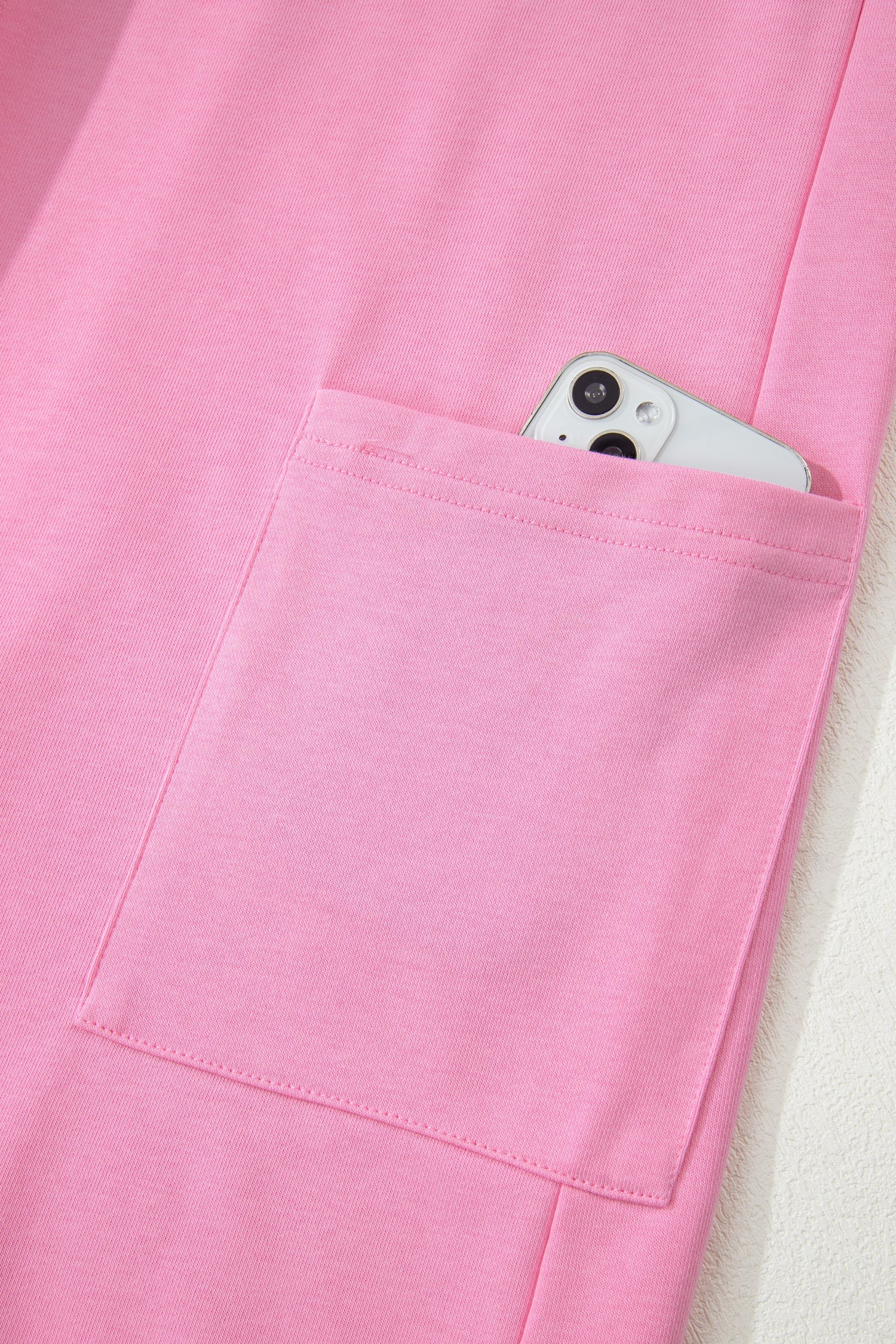 Solid Raw Edge Short Sleeve Pocketed Romper