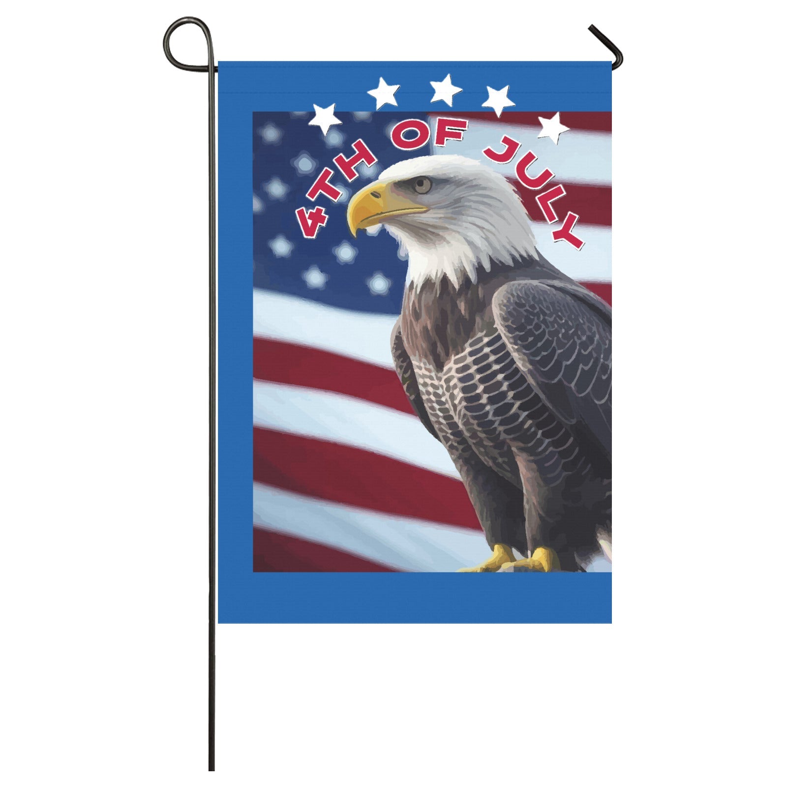 4th of July Garden Flag 28" x 40"（Made in USA）