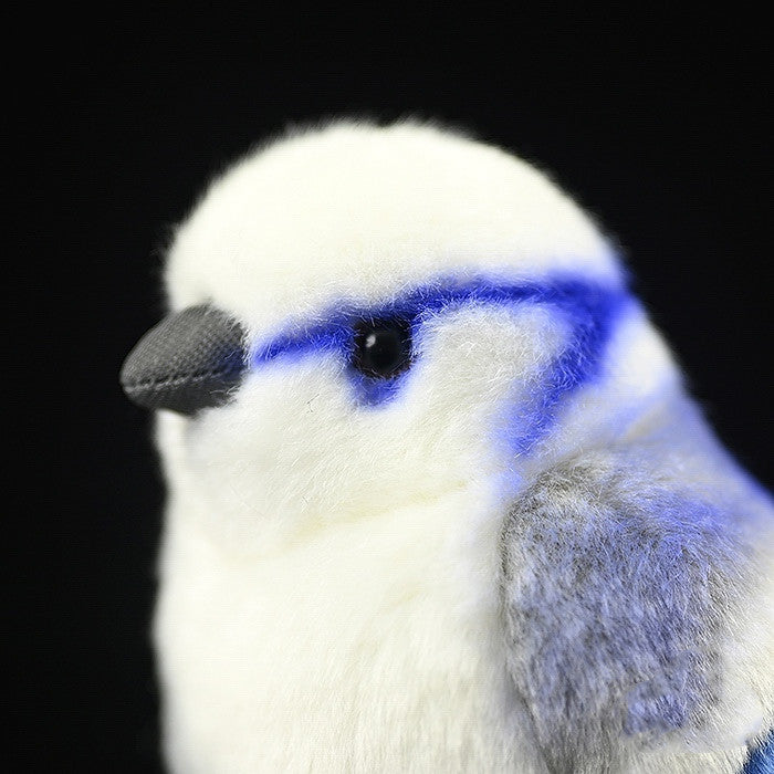 Plush Gray Blue Tit Toy – Soft Stuffed Bird Plush Doll