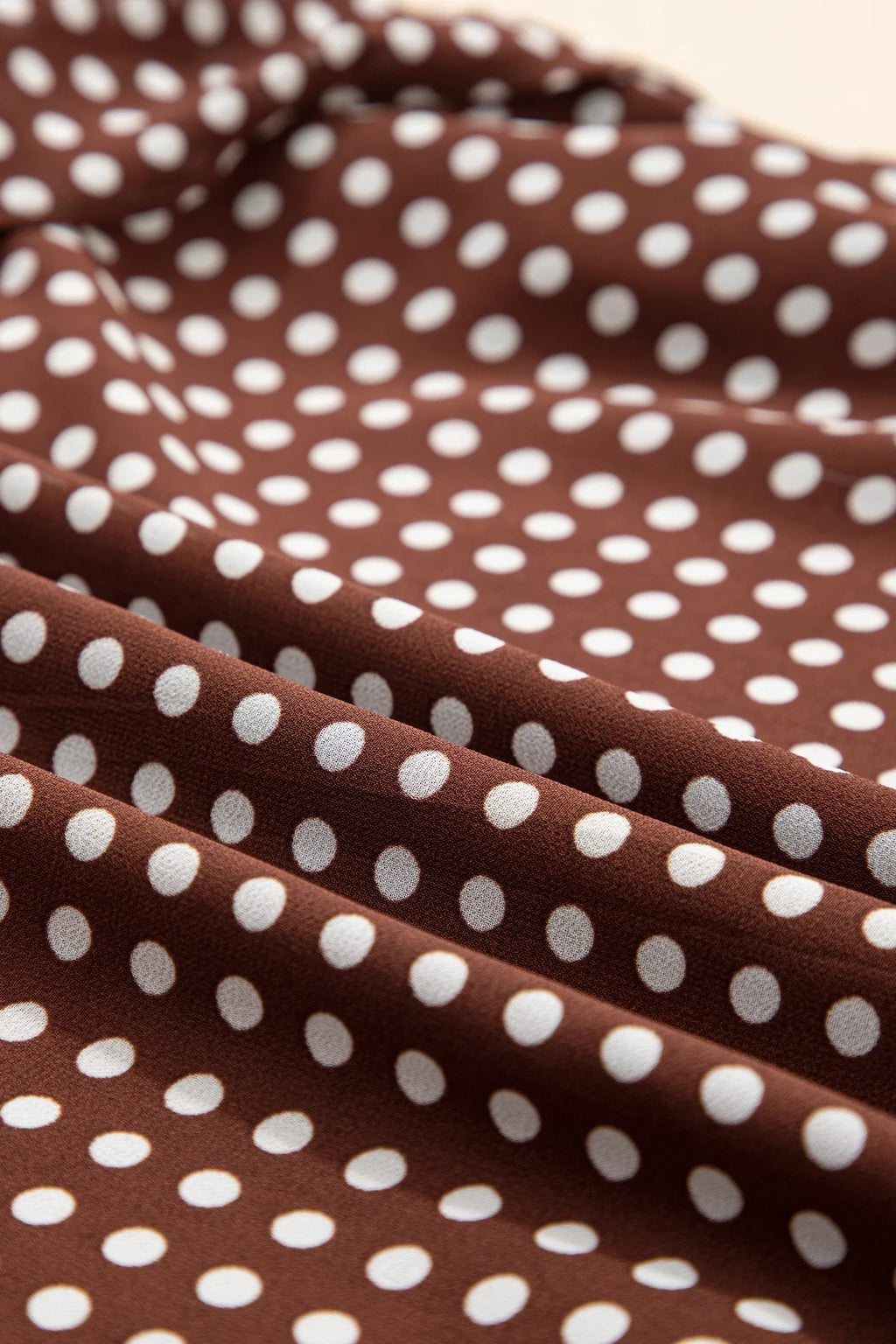 Polka Dot Backless Ruffle Tiered Maxi Dress