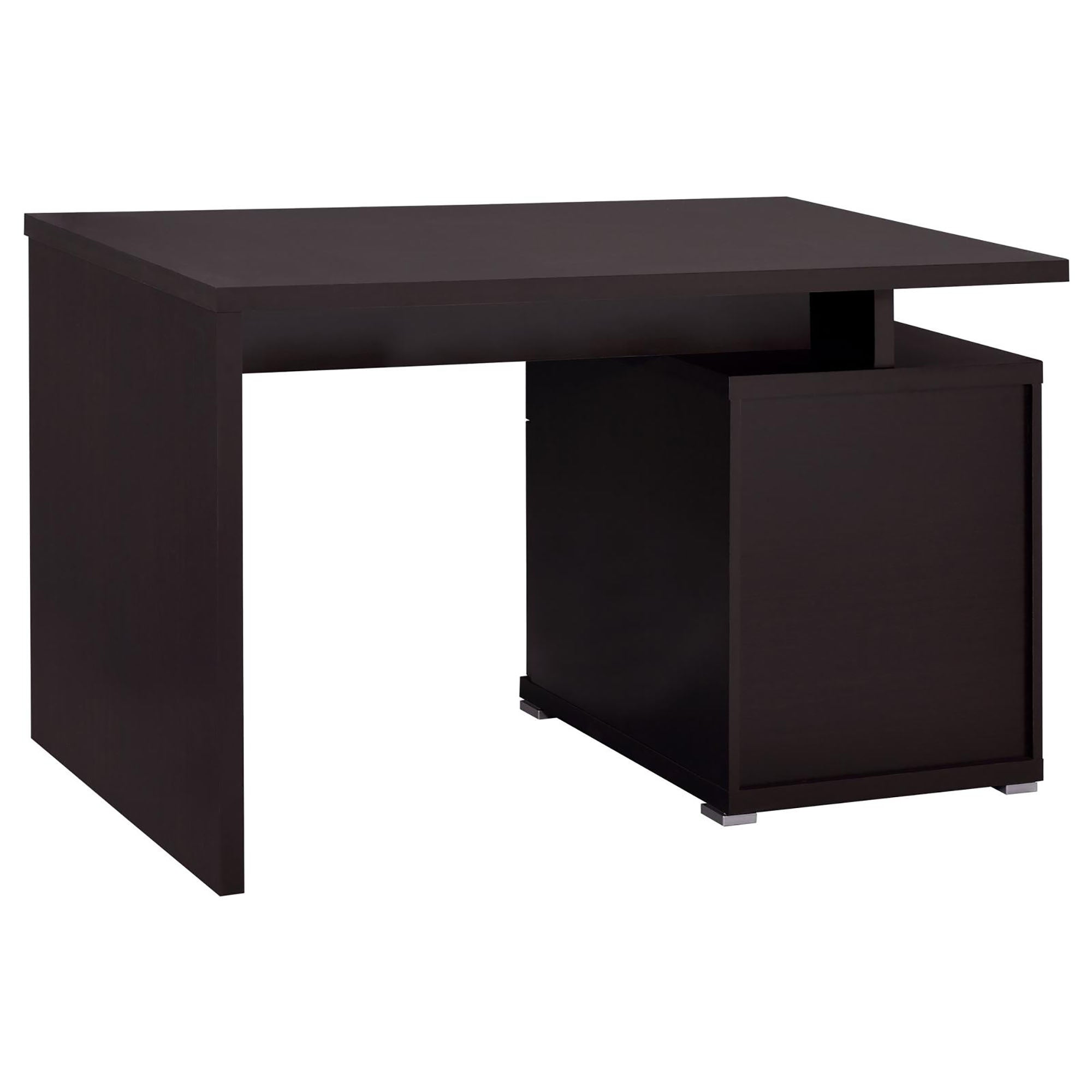 Cappuccino 2-Drawer Reversible Office Desk