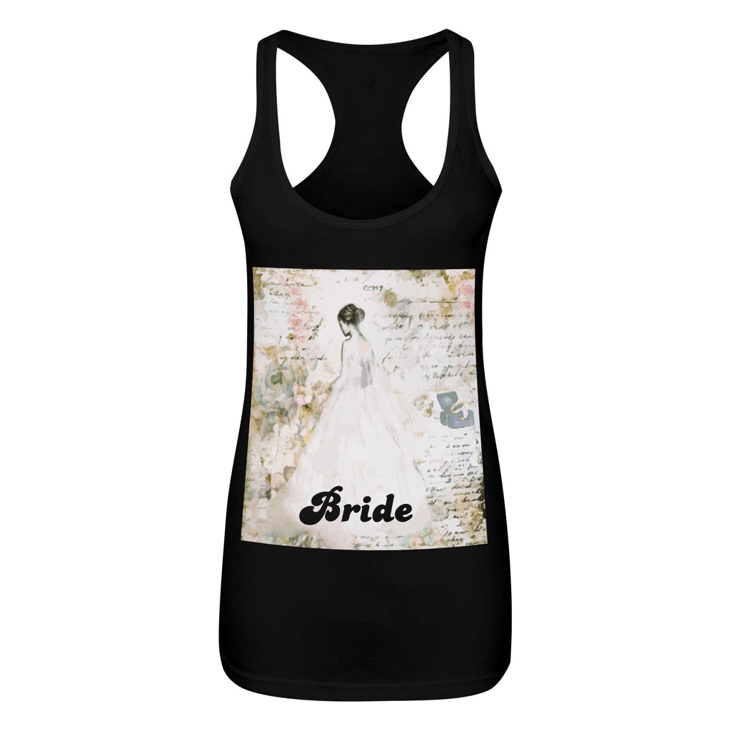 Women's Bride Collage Front Print Tank Top (Made in USA)
