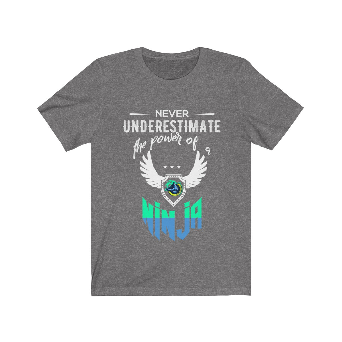 Ninja Power Short Sleeve T-Shirt in Green Text