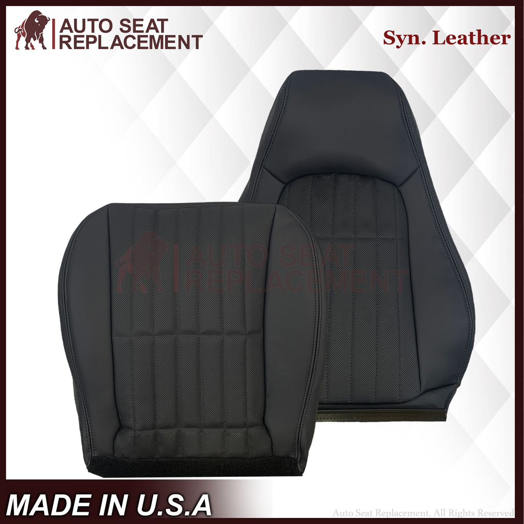 1997-2002 For Chevy Camaro SS Replacement Black Seat Covers In Synthetic Leather