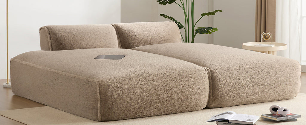 [VIDEO+NEW]90.0'Oversized Modular Sectional Sofa,Fully Compressed,Spacious Foam-Filled Sofa Bed for Living Room,elderly - friendly design,2 PC Free Combination,No Assembly Required,3 Colors
