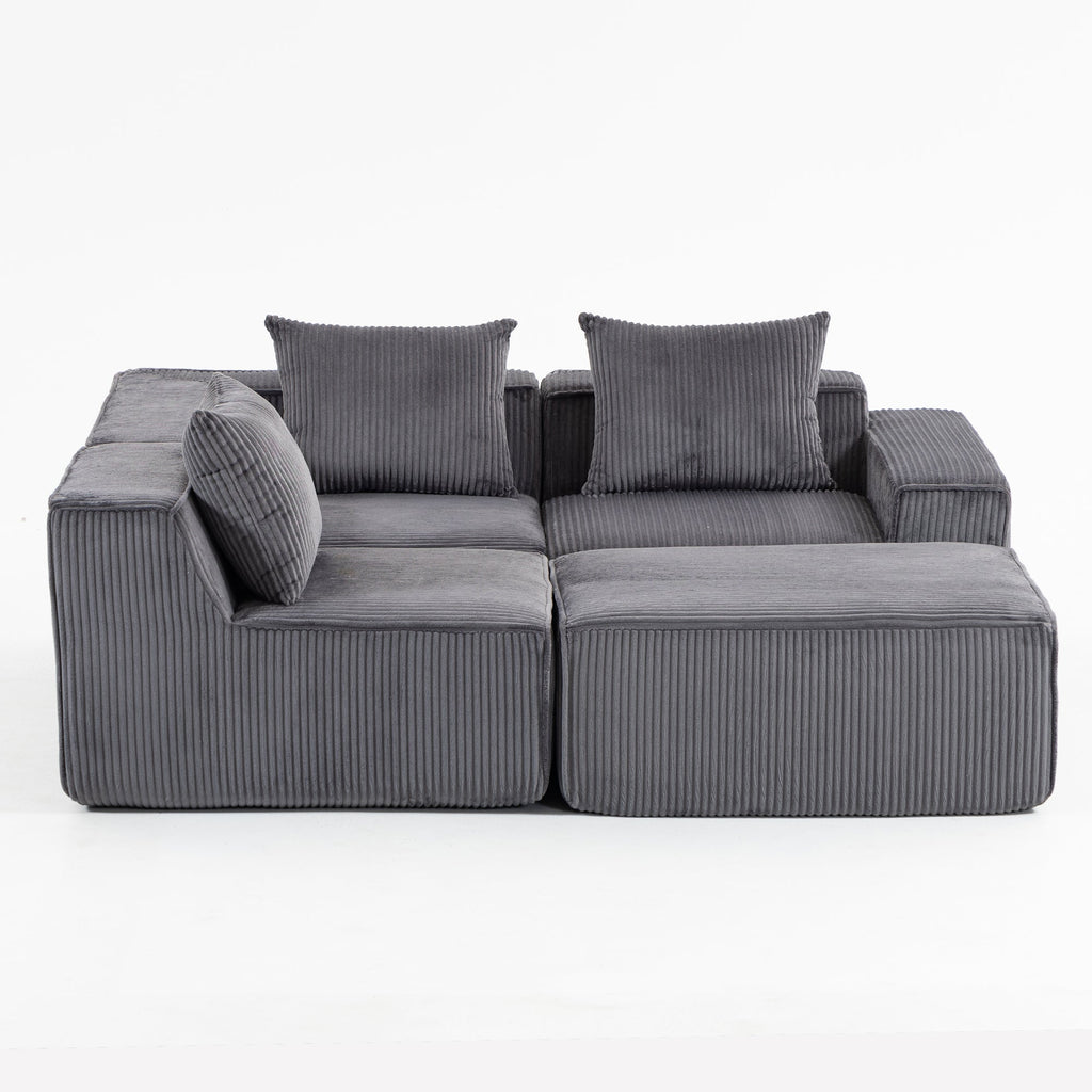 Multi person modular compression sofa that can be freely combined-33005-4