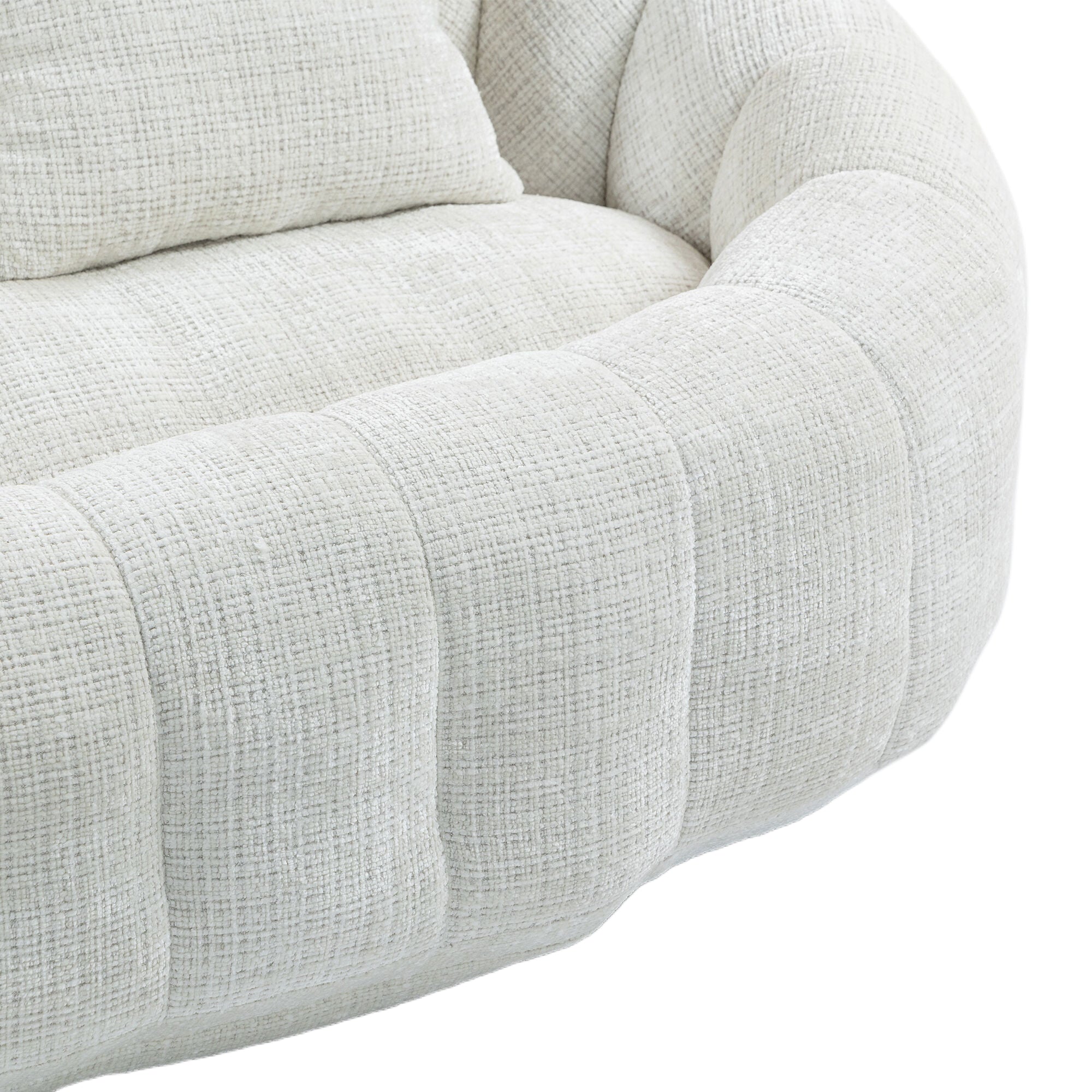 Bean Bag sofa Lazy Sofa Durable Comfort Lounger High Back Bean Bag Chair Couch for Adults and Kids, Indoor & Outdoor, Accent Floor Soft Lounge Chair  (Beige chenille)