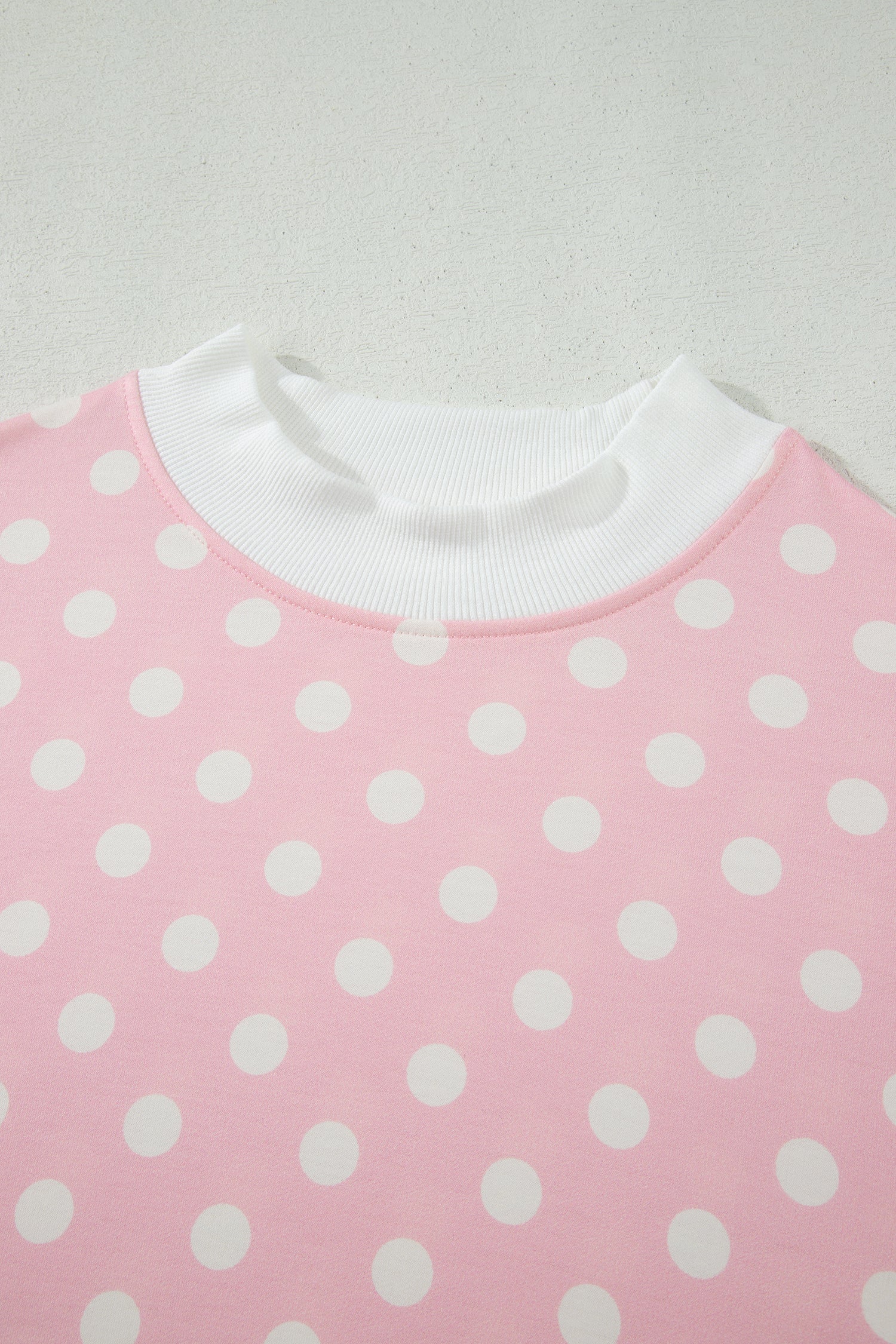 Polka Dot Mock Neck Top & Pants Set