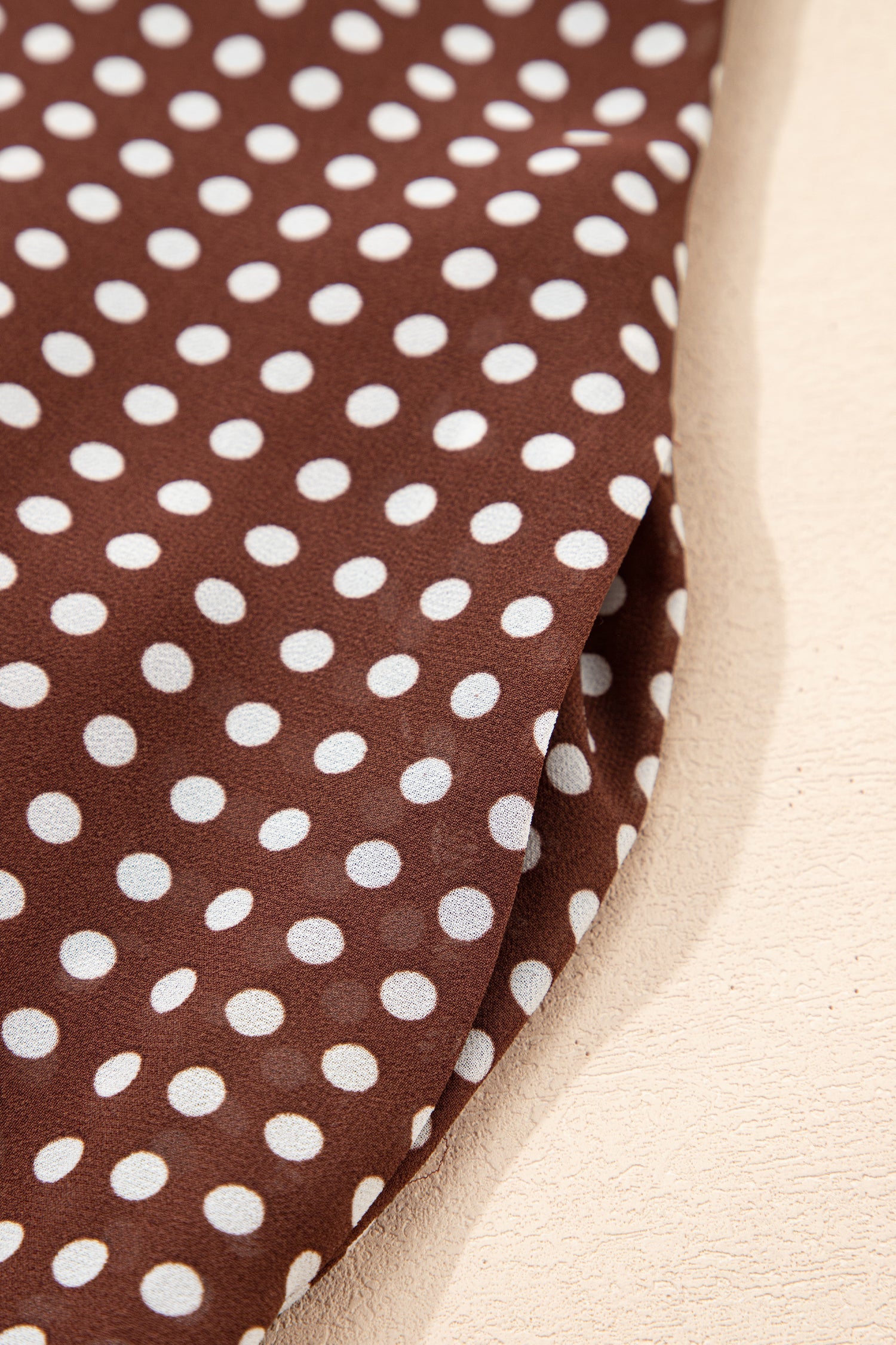 Polka Dot Backless Ruffle Tiered Maxi Dress