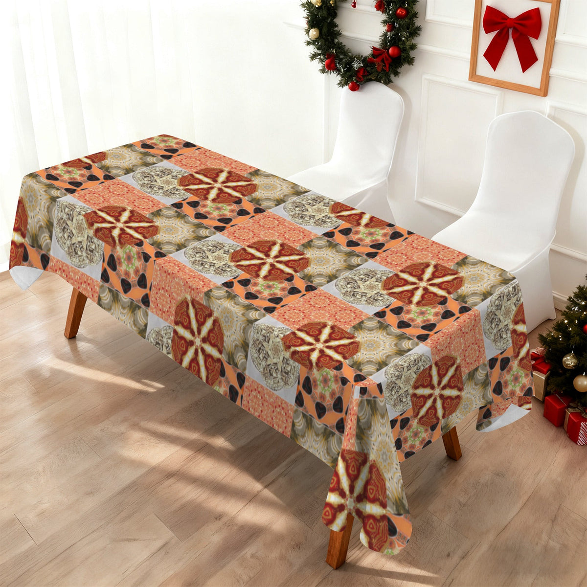 Heritage Revival Quilt Design Rectangular Tablecloth - 120" x 60"
