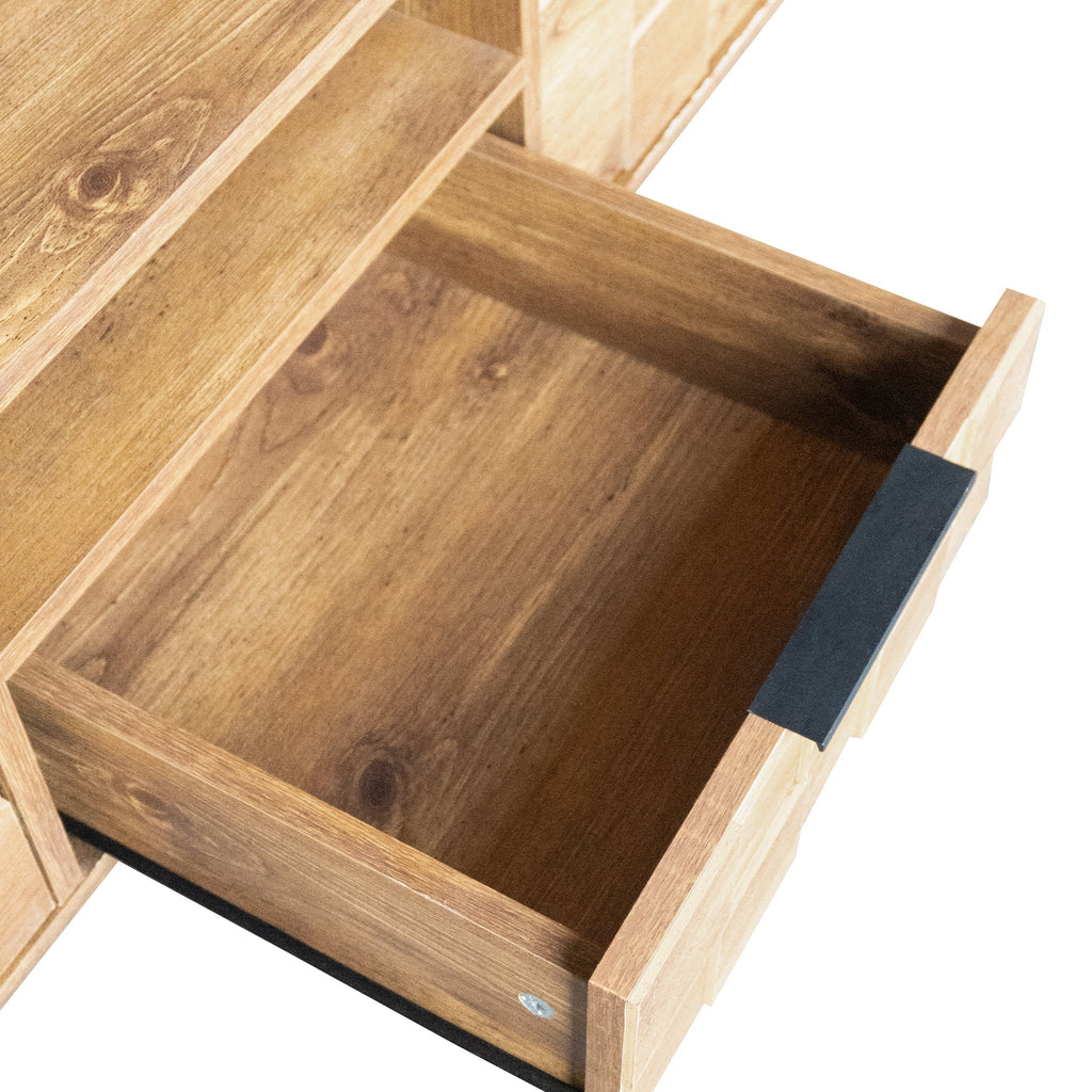 78' TV Stand for 85 75 65 Inch TV, TV Consoles for Living Room, Entertainment Center Wood TV Media with Storage