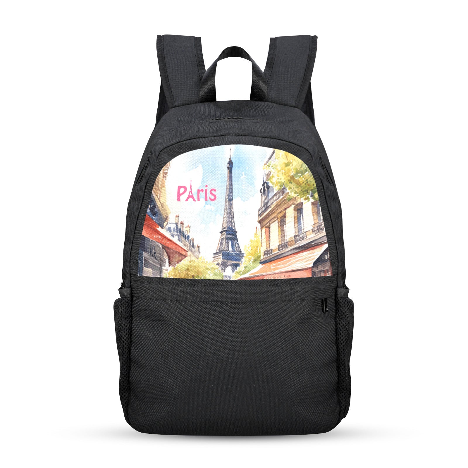 Eiffel Tower in Paris Casual Backpack | Upper Part Printing