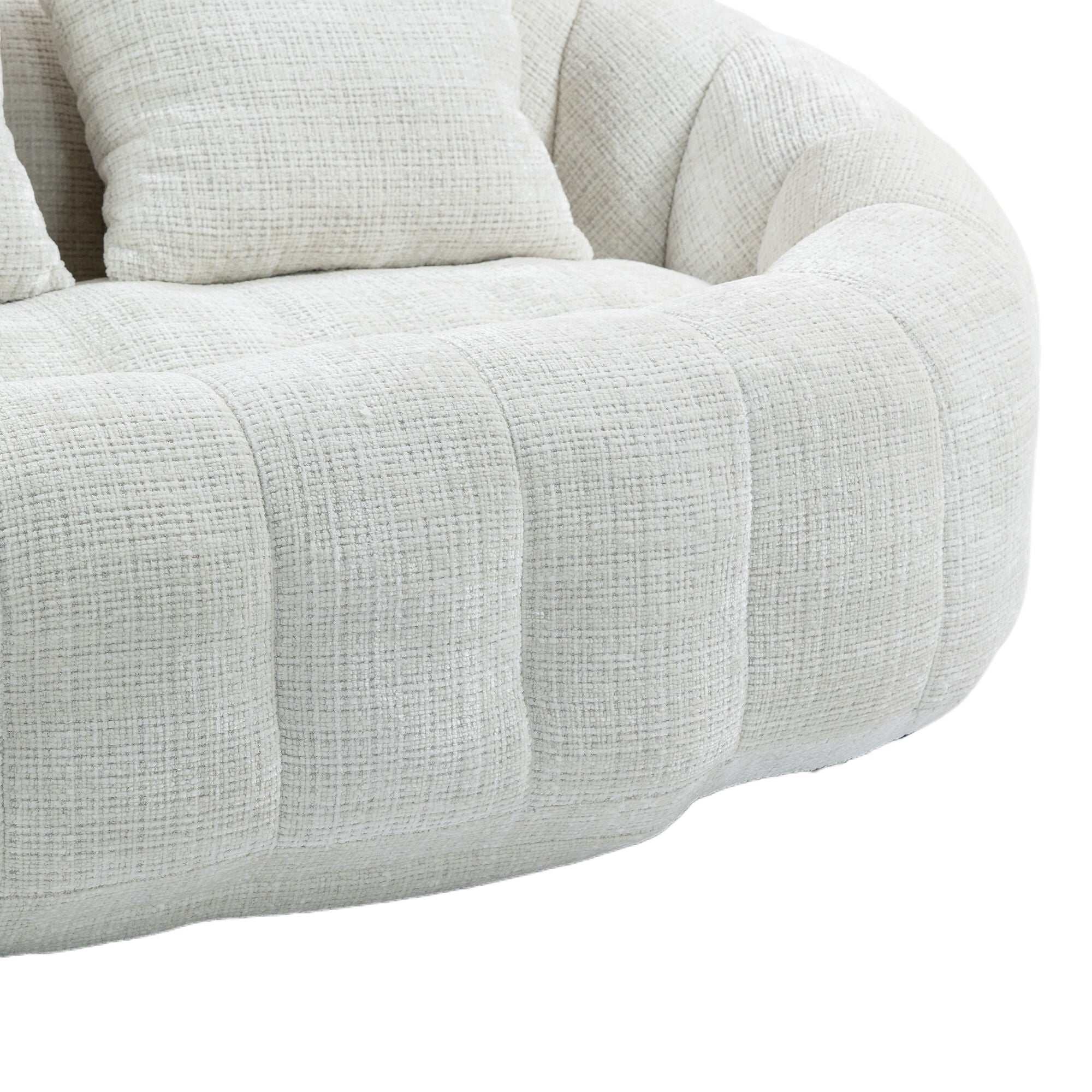 Bean Bag sofa Lazy Sofa Durable Comfort Lounger High Back Bean Bag Chair Couch for Adults and Kids, Indoor & Outdoor, Accent Floor Soft Lounge Chair  (Beige chenille)