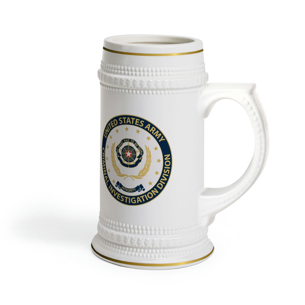 Army CID Badge and Seal Beer Stein Mug