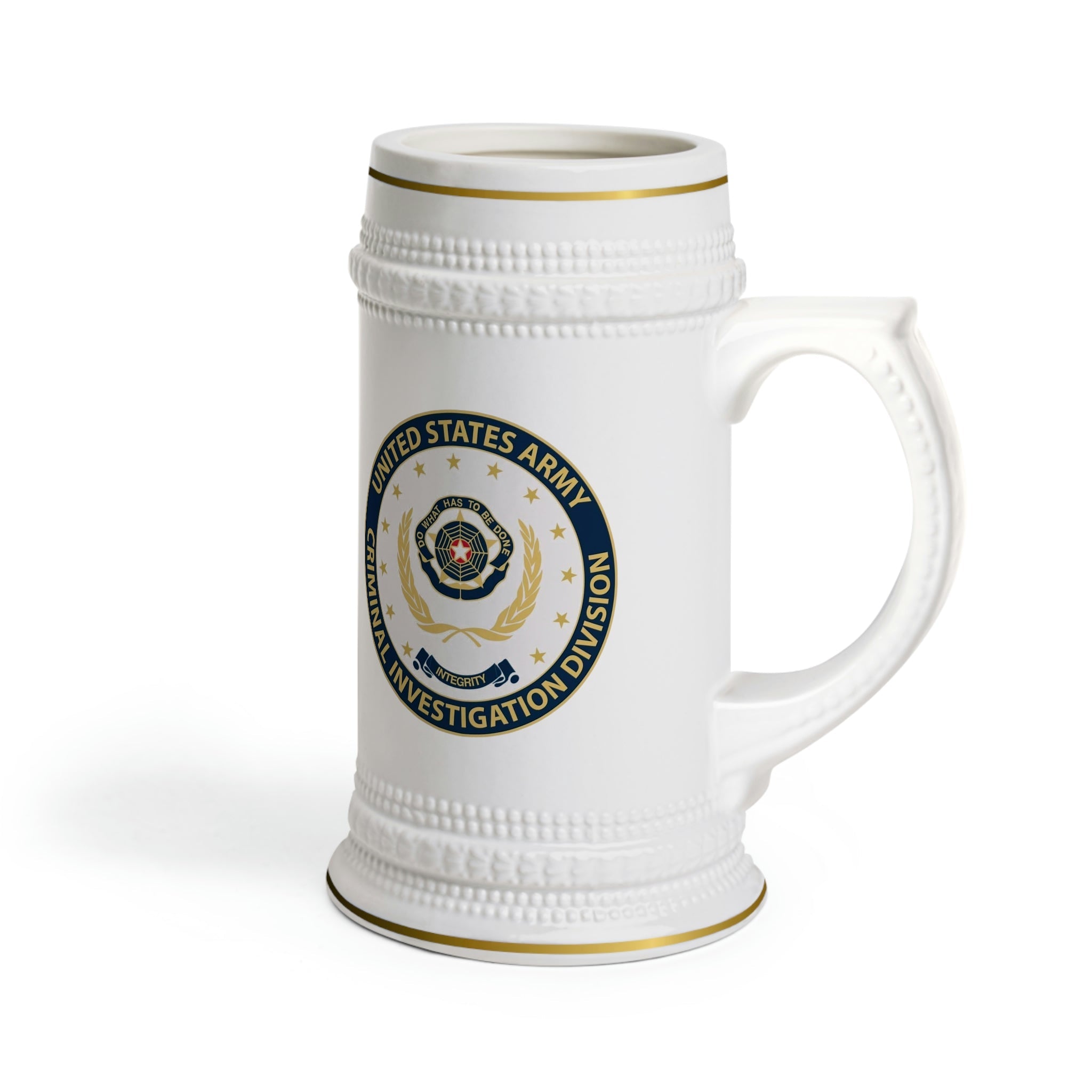 Army CID Badge and Seal Beer Stein Mug