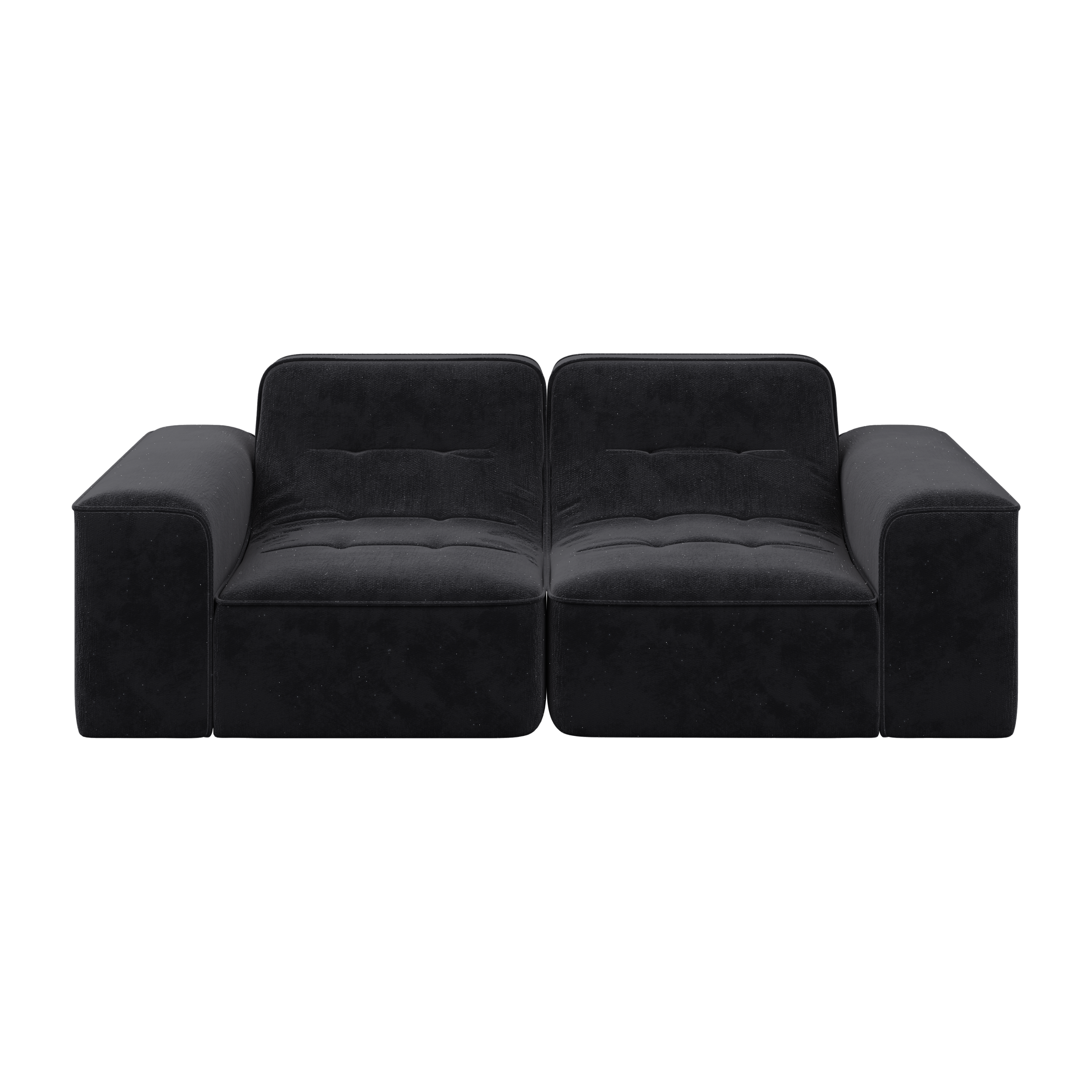 83.6' Modular Sectional 3-Seater Sofa with Tufted Design,Modern Sparkling Chenille Sofa,Deep Seat Couch for Living Room,Apartment, Office,Studio