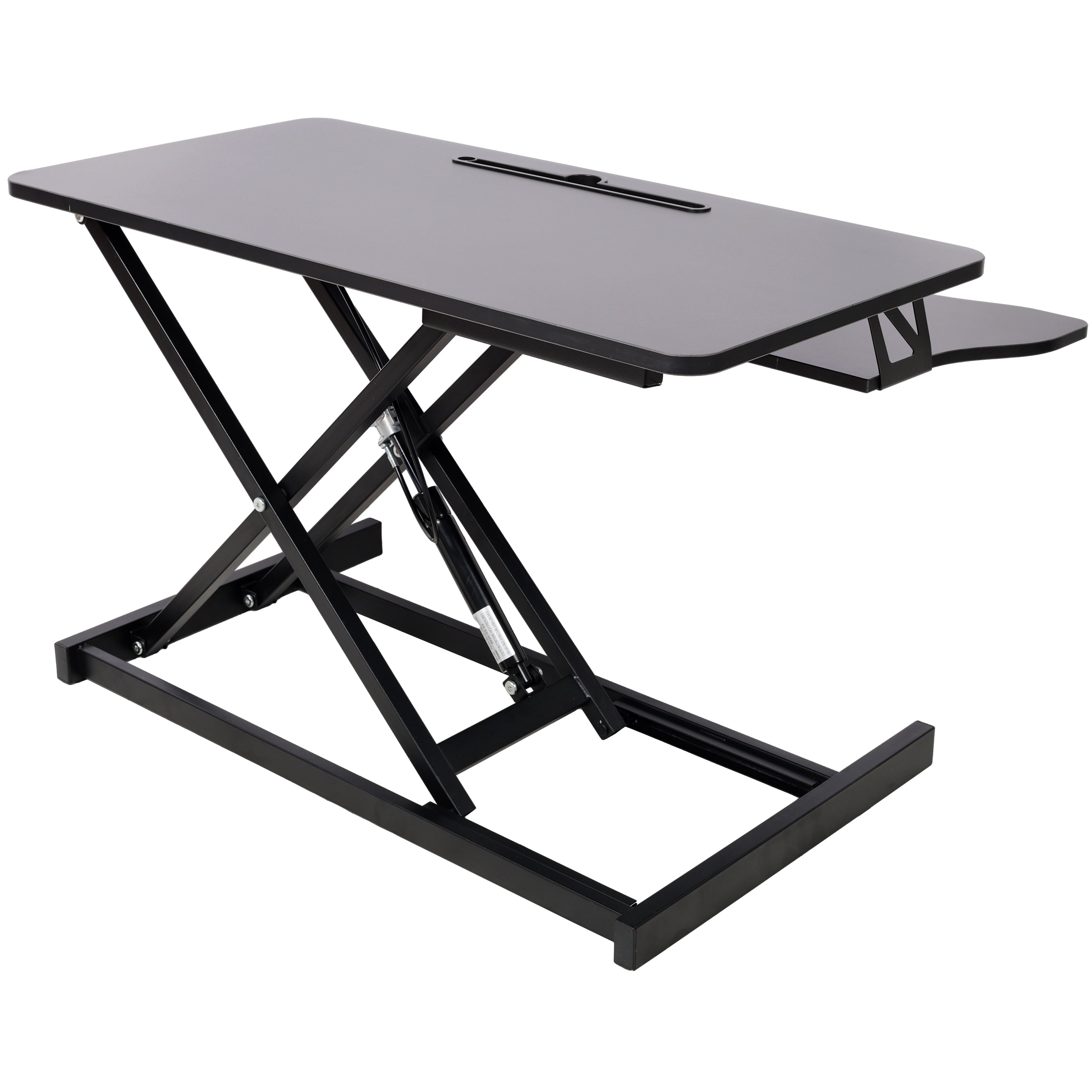 Adjustable Height Standing Laptop Desk,Adjustable Sit to Stand Up Workstation  with Keyboard Tray,Black
