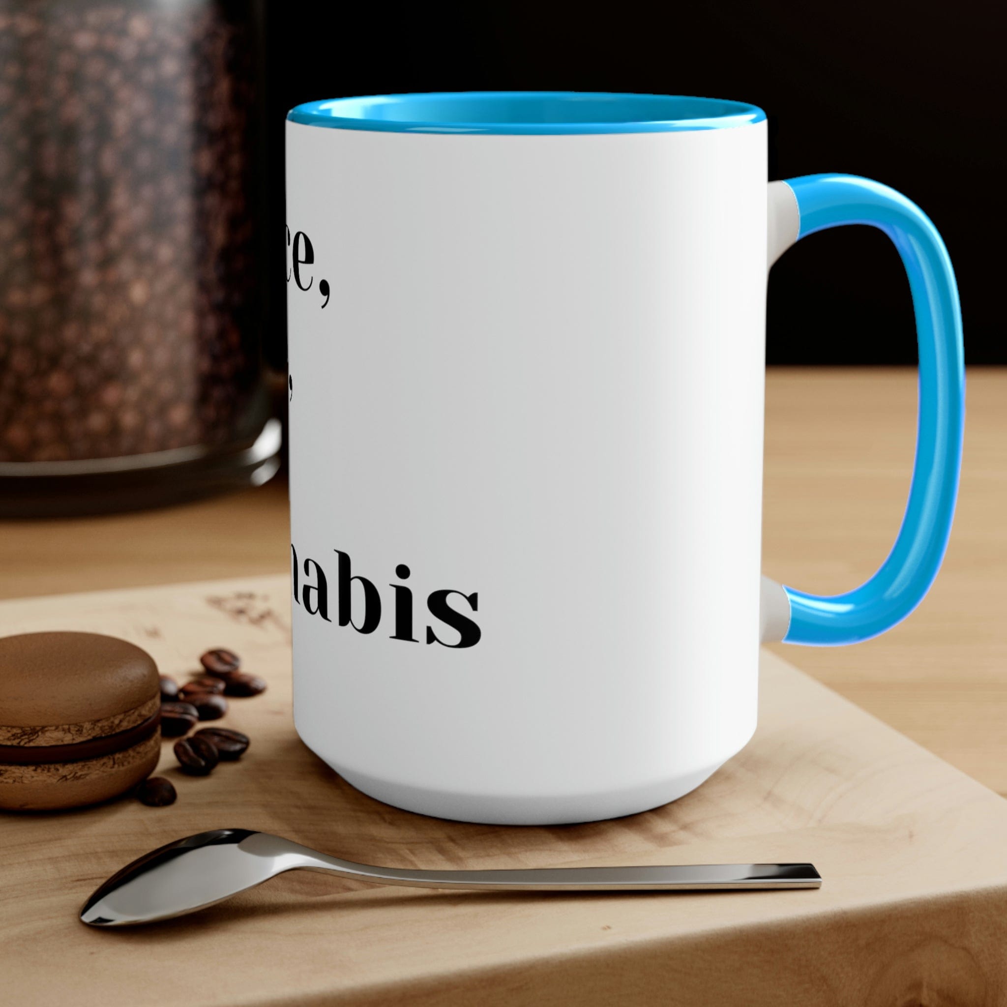 Peace, Love and Cannabis Mug