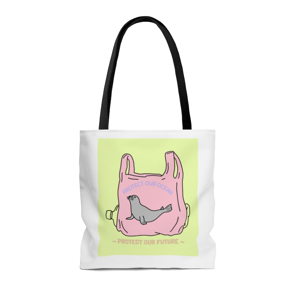 Save Earth Seals Edition Shopper Tote Bag Medium