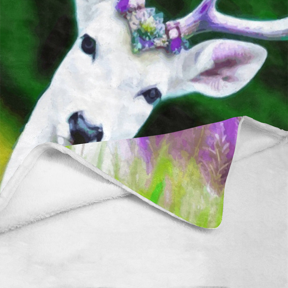 Purple Deer Ultra-Soft Micro Fleece Blanket 40" x 50" (Made in USA)