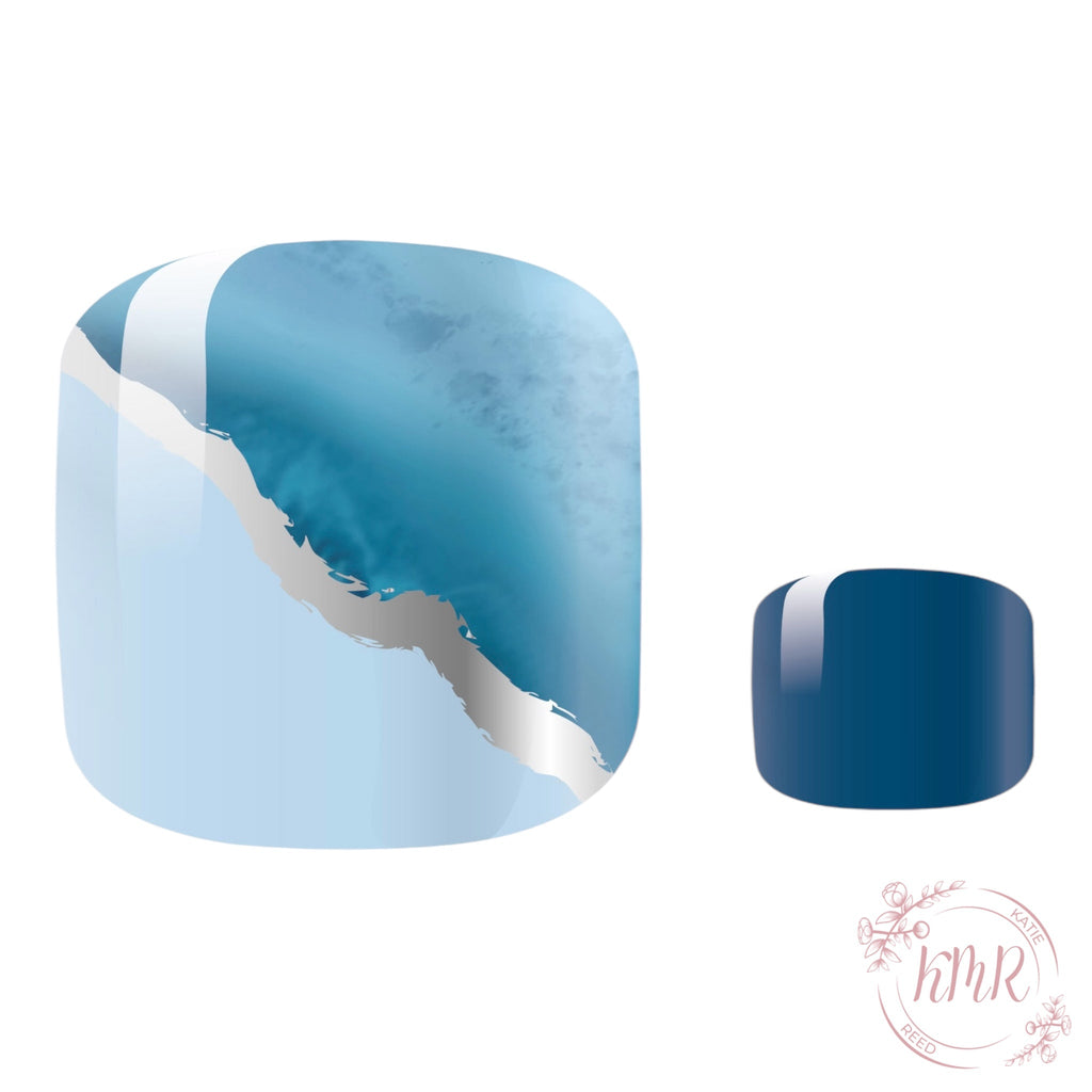 Coral Premier Gel Pedicure Wrap