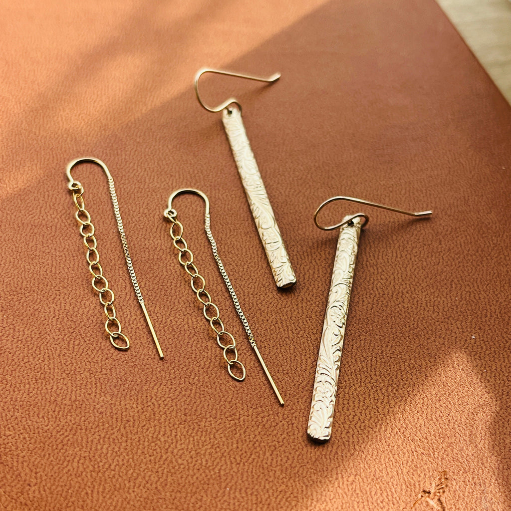FLORAL BAR EARRINGS