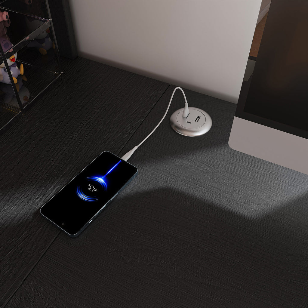 Black L-Shaped Computer Desk with Glass Cabinets, Built-In LED Lights, USB Charging Ports, and Keyboard Tray - Ergonomic Office Furniture for Home and Corporate Workspaces