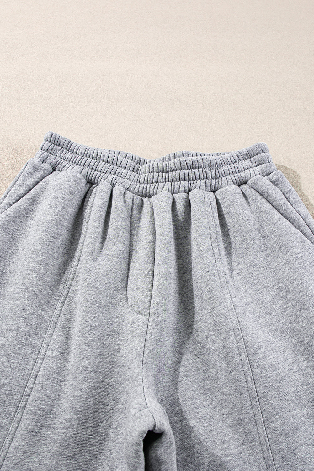 Solid Reverse Seams Hoodie and Joggers Set