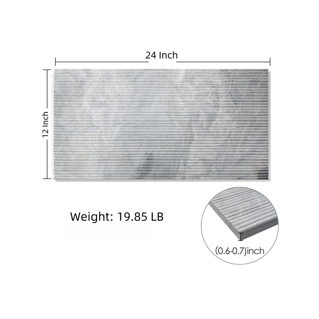 Textured Finished, 3D Tiles For Wall Decoration (Set of 4)
