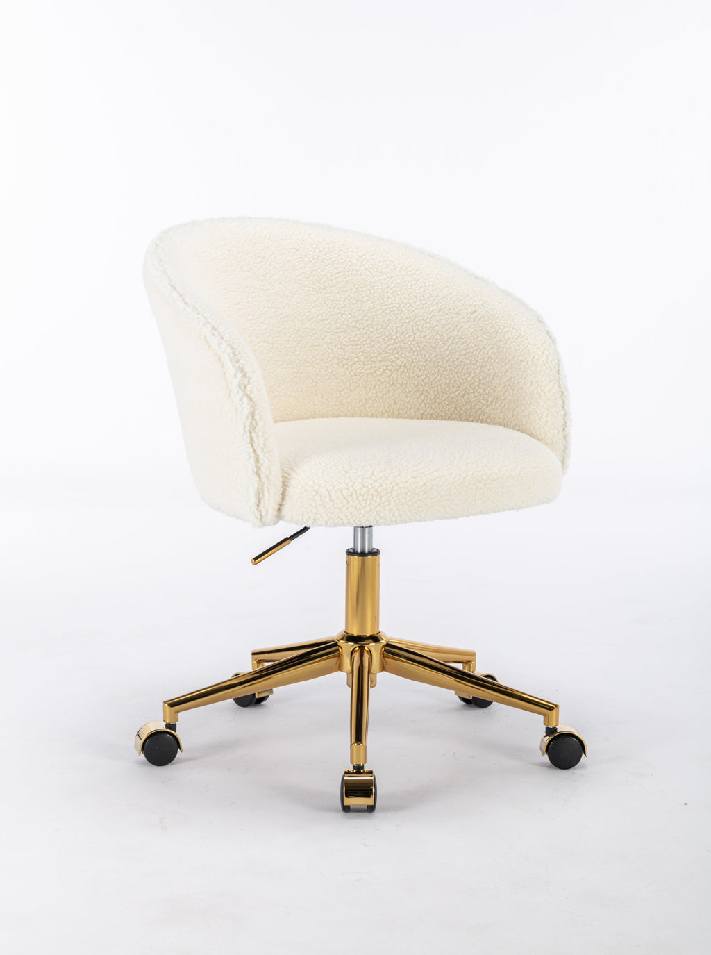 Hengming Golden foot office chair, modern armchair, height adjustable, rotary cosmetic chair, for bedroom,set of 1