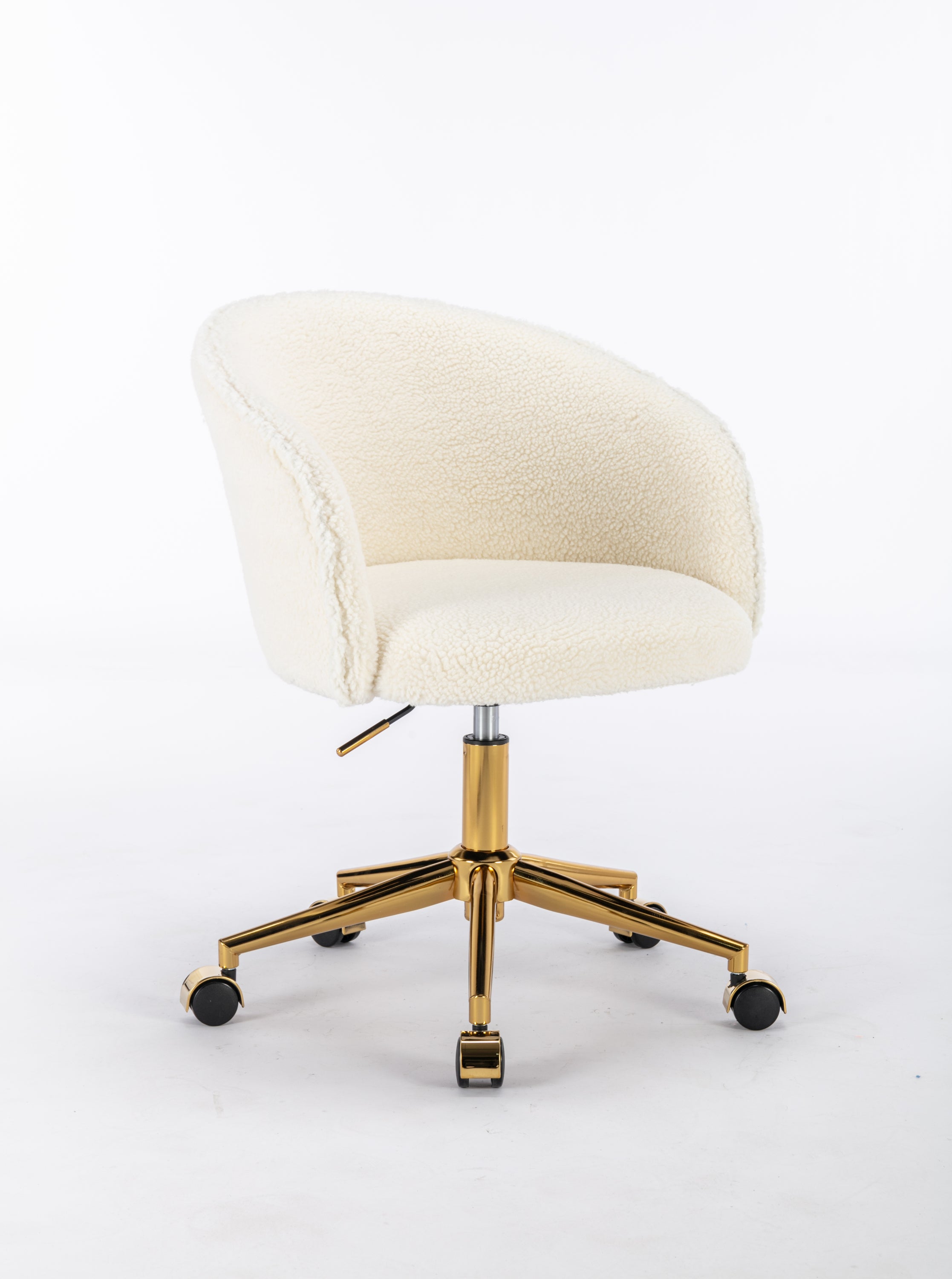 Hengming Golden foot office chair, modern armchair, height adjustable, rotary cosmetic chair, for bedroom,set of 1