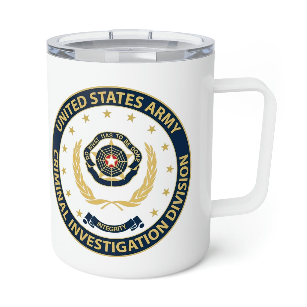 Army CID Badge and Seal - Insulated Coffee Mug, 10oz