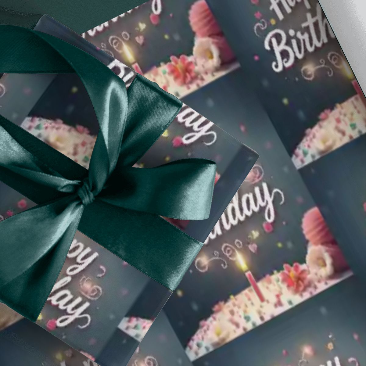 Happy Birthday 3-pack Gift Wrapping Paper Sheets (Made in USA)