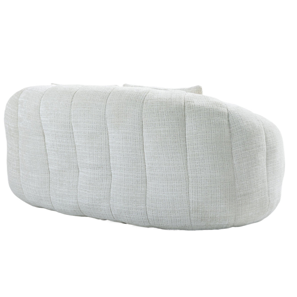 Bean Bag sofa Lazy Sofa Durable Comfort Lounger High Back Bean Bag Chair Couch for Adults and Kids, Indoor & Outdoor, Accent Floor Soft Lounge Chair  (Beige chenille)