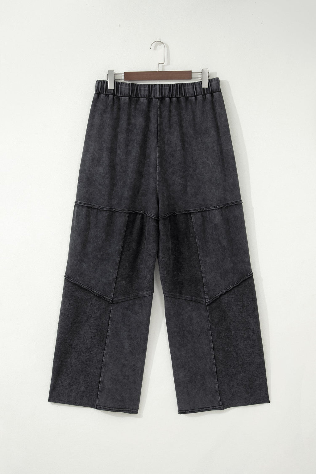 Plus Size Mineral Wash Exposed Seam Drawstring Pants