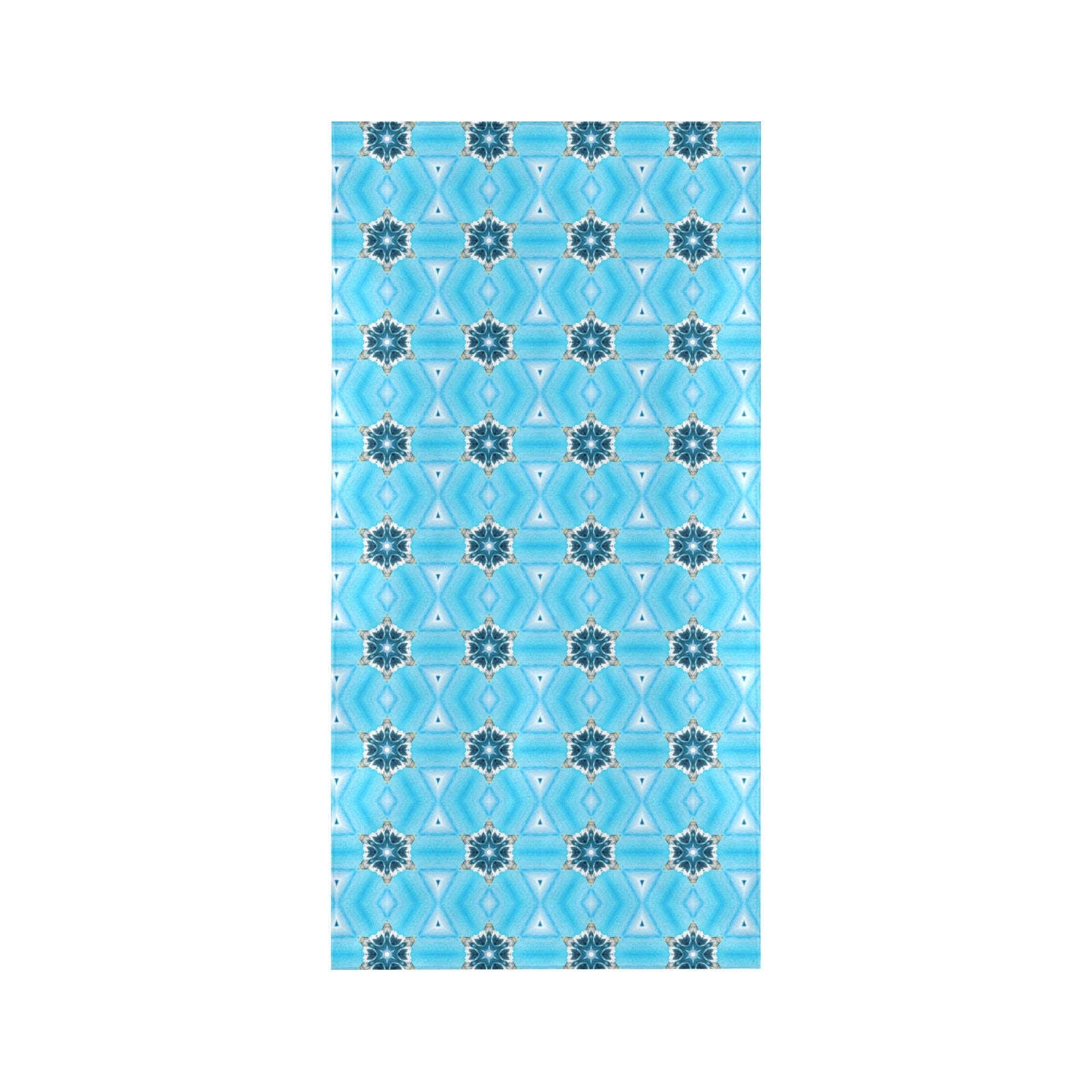Blue Diamond Abstract Pattern Beach Towel - 30"x 60" (Made in USA)