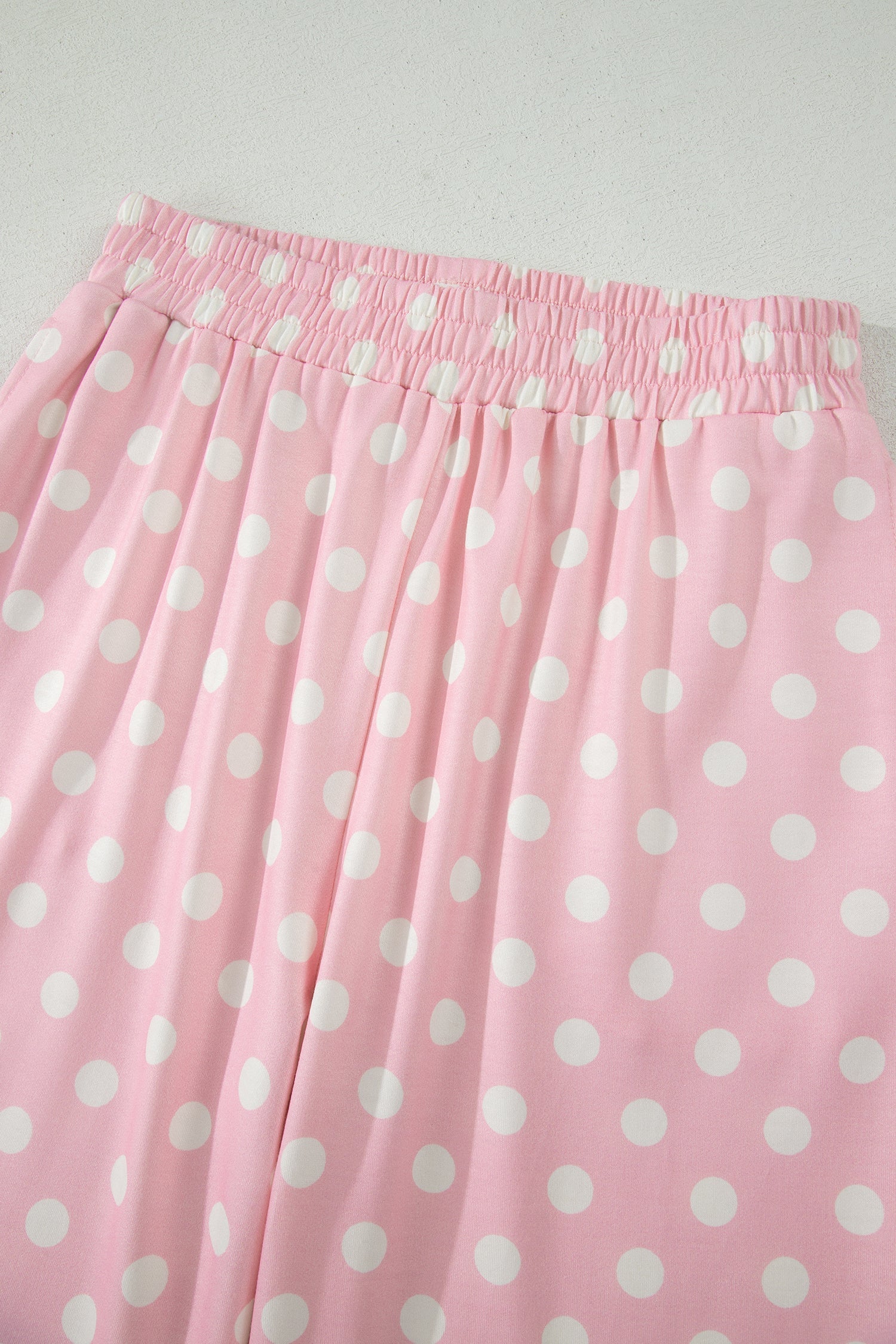 Polka Dot Mock Neck Top & Pants Set