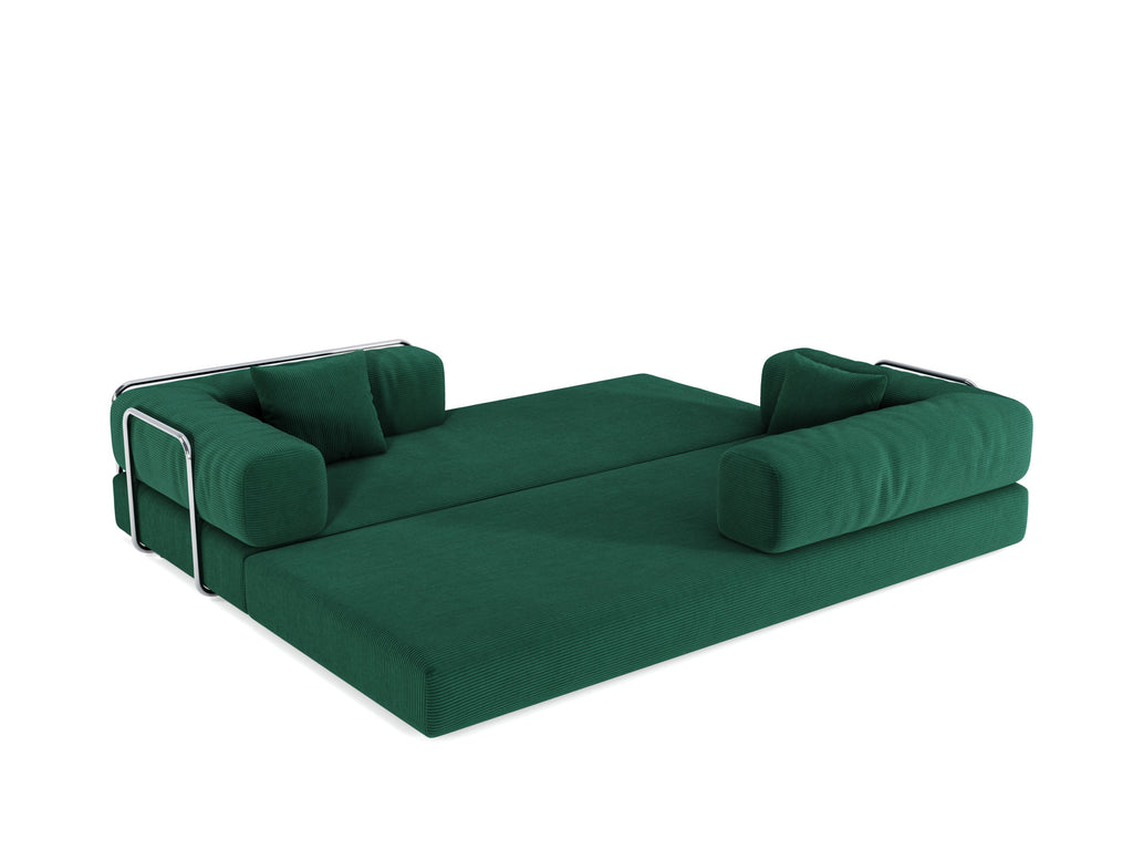 78.8inch  Modular Sectional Sofa, Convertible Pudding Block Sofa, Floor Standing Sofa Bed Arm Comfort Sofa Bed, Compression Sofa for Living Room and Bedroom -  (Green)
