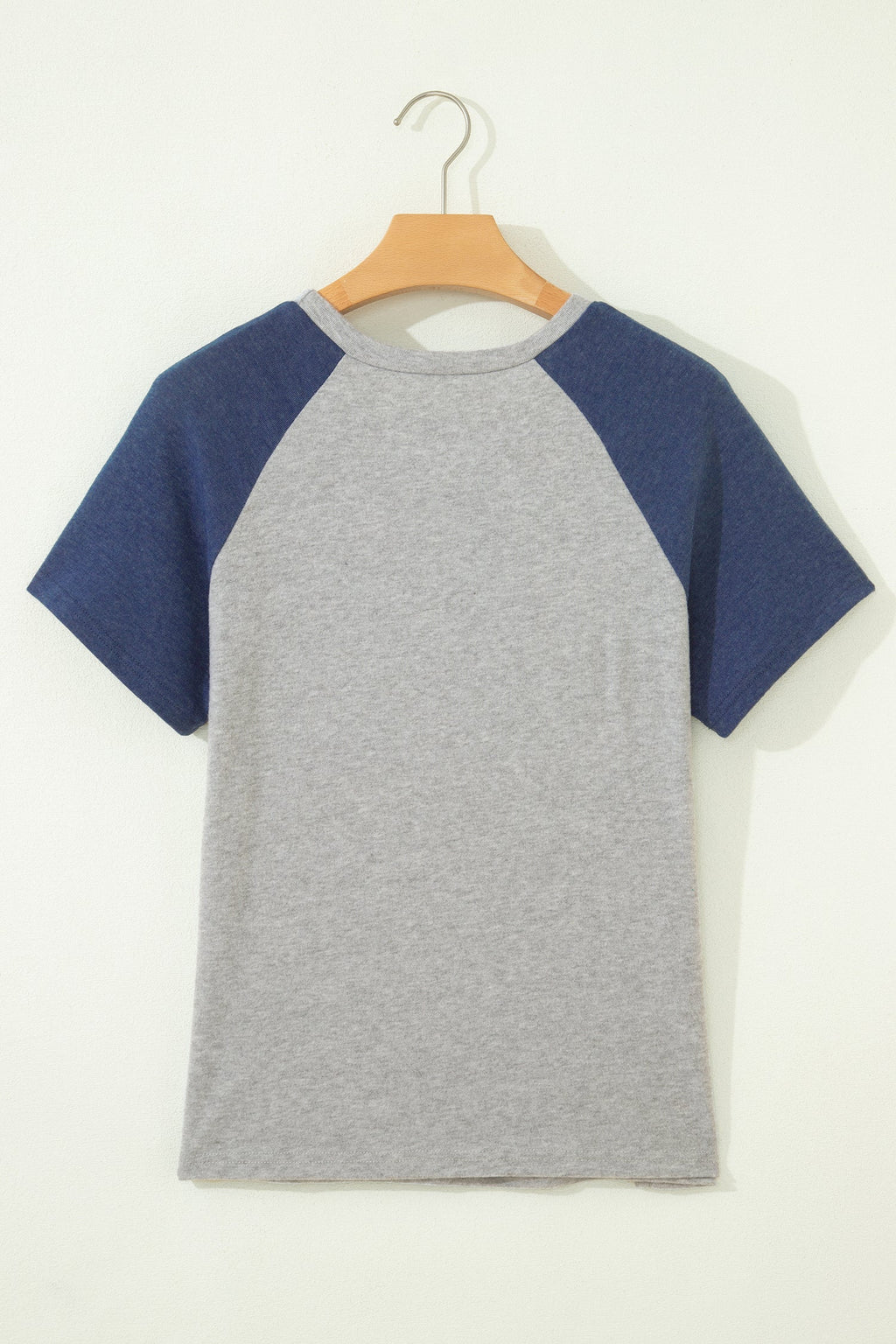 Floral Patchwork Colorblock Raglan Sleeve T-Shirt