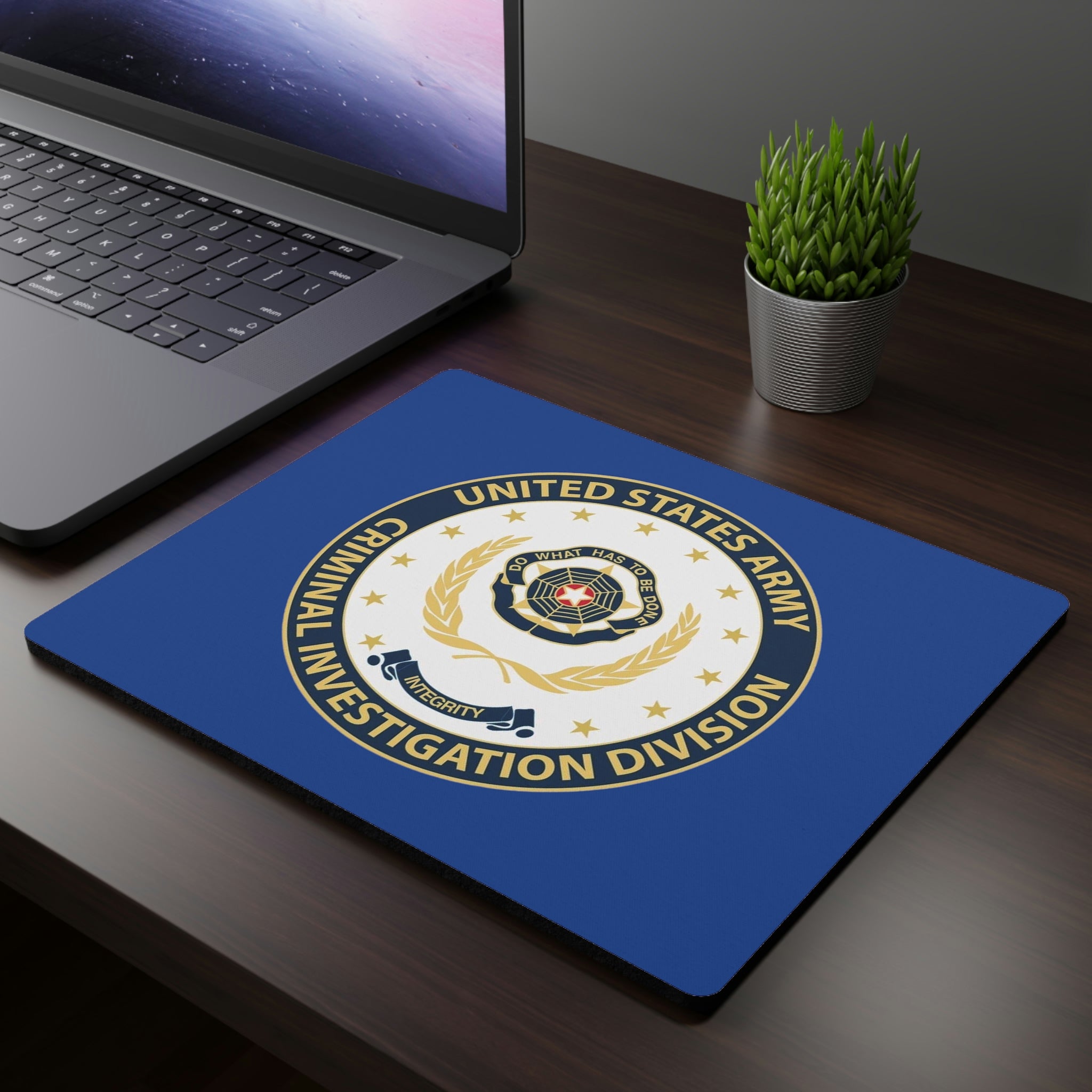 Army CID Seal - Rectangular Mouse Pad