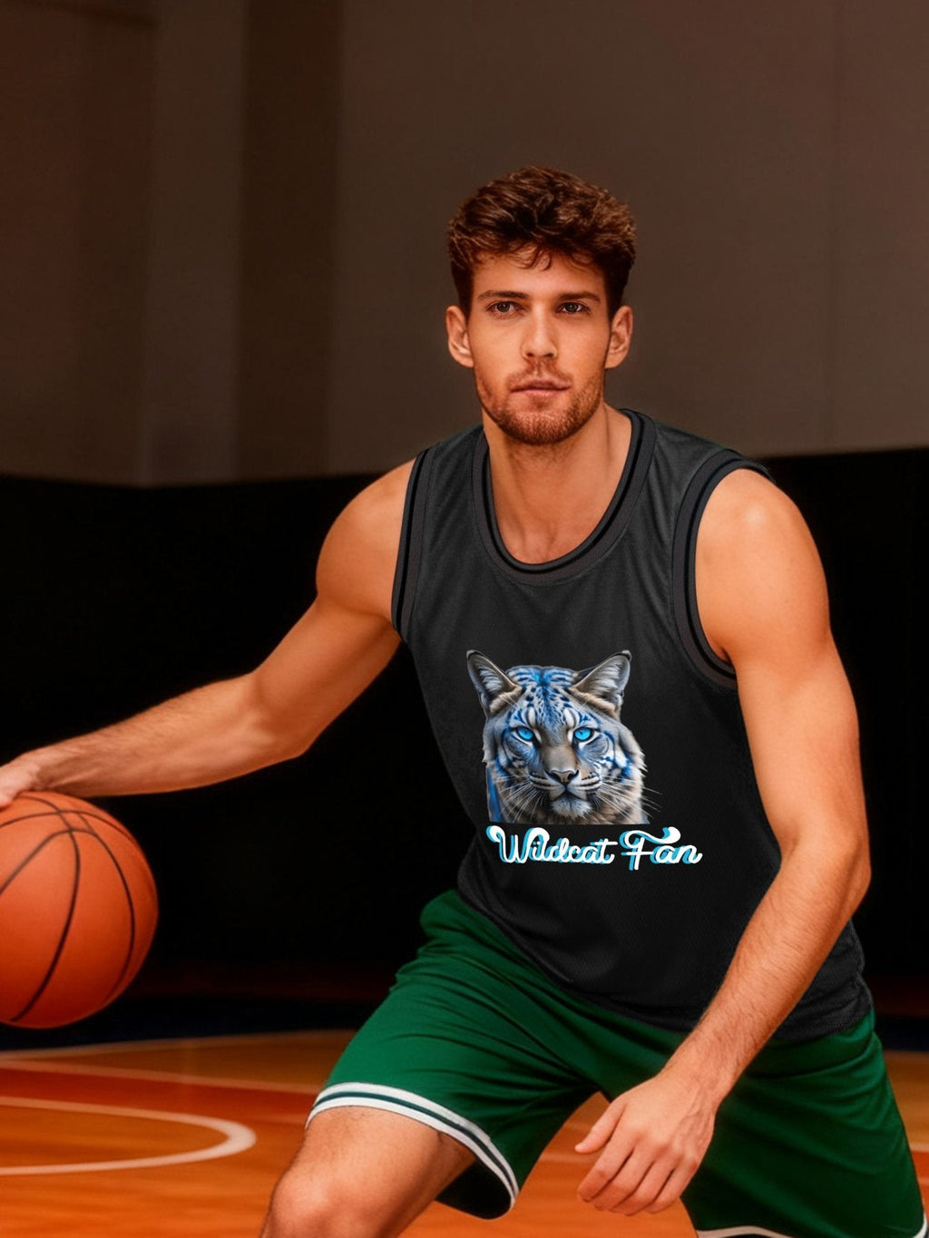 Wildcat Fan Adult Dark Grey Basketball Jersey | Ships From USA