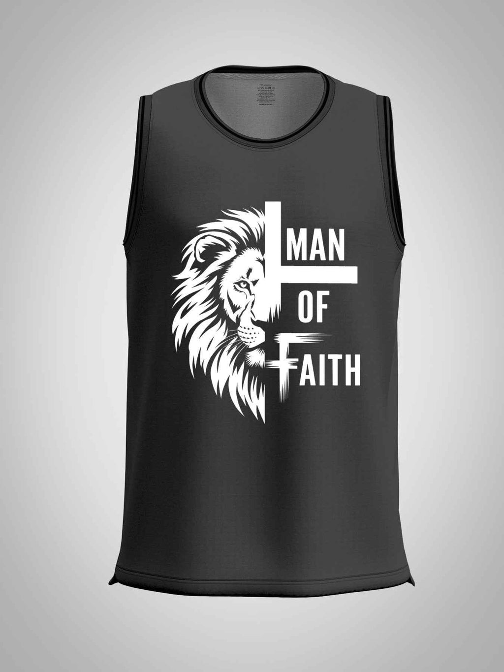 Man of Faith Adult Dark Grey Basketball Jersey | Ships From USA
