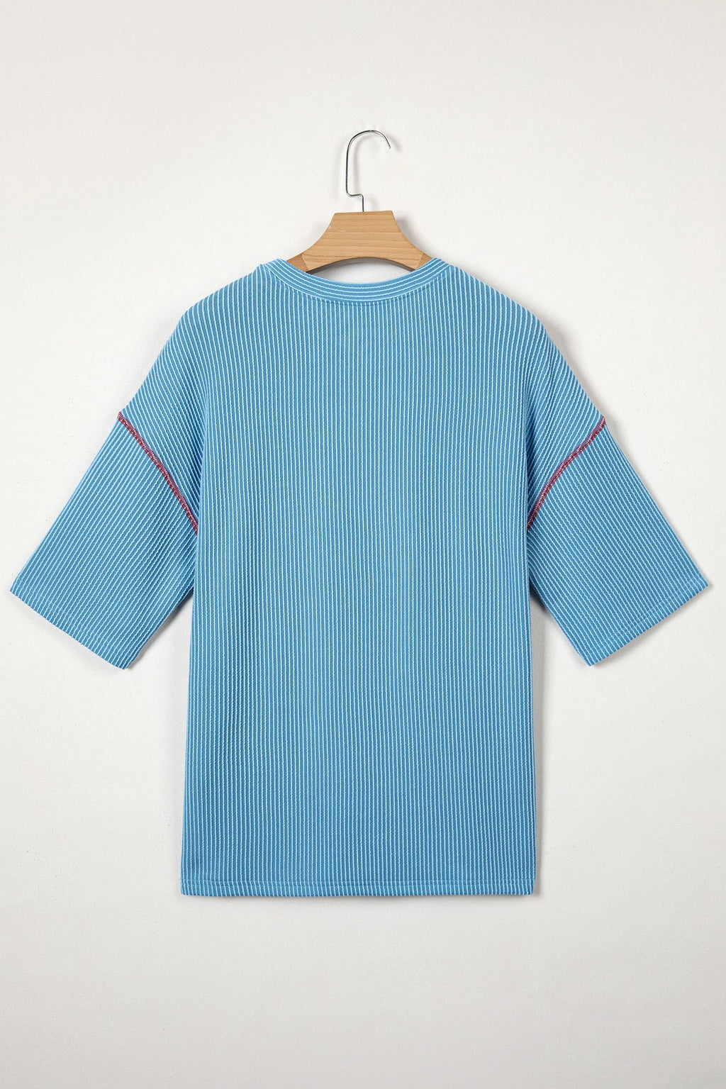 USA Corded Knit Short Sleeve Graphic Top