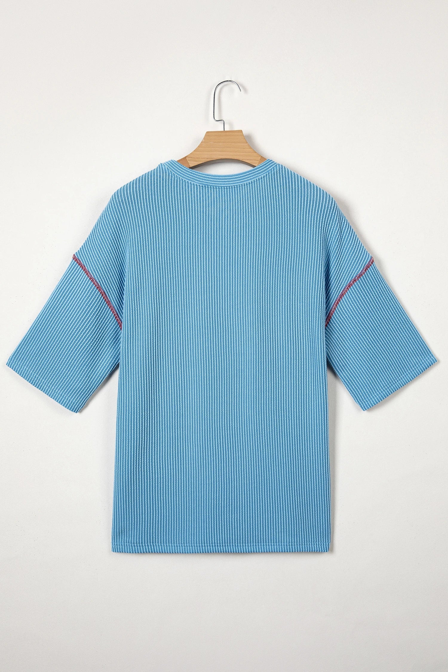 USA Corded Knit Short Sleeve Graphic Top