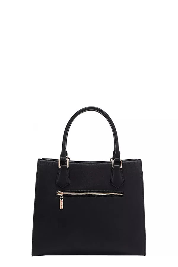 Nicole Lee USA Structured Tote Bag Monogram Print Pattern