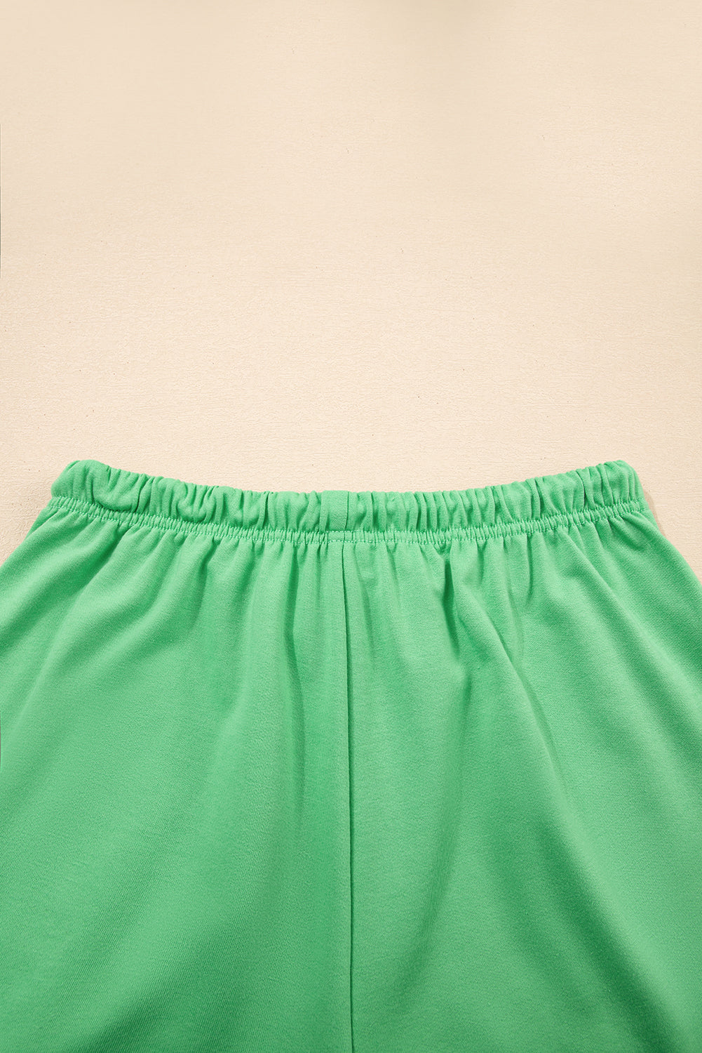 Women's V-neck Drop Shoulder Tee and Drawstring Shorts Set