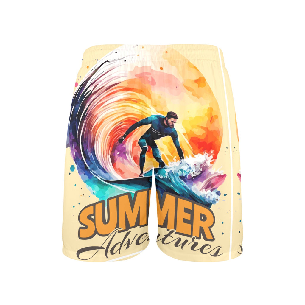 Summer Adventures Men's Beach Shorts with Pockets