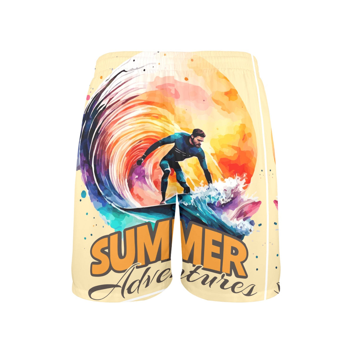 Summer Adventures Men's Beach Shorts with Pockets